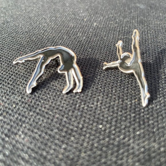TWO Gymnastics Pins for Gymnast's Collection - Leap & Back Hand Spring - Picture 4 of 9